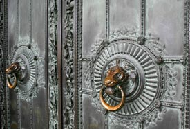 Doors of Mus�e d'Orsay, photo by Mike Harrison