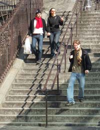 Montmartre steps or staircase near Sacr�-Coeur