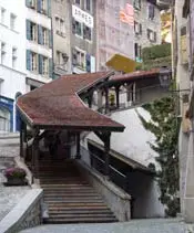Escaliers du March�, Lausanne, Switzerland