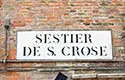 Sestier de Santa Crose sign