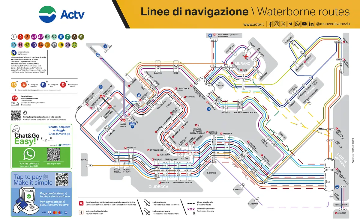 Thumbnail of ACTV route map, copyright AVM S.p.A.