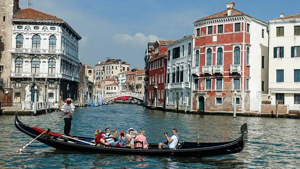 Gondola on Grand Canal.
