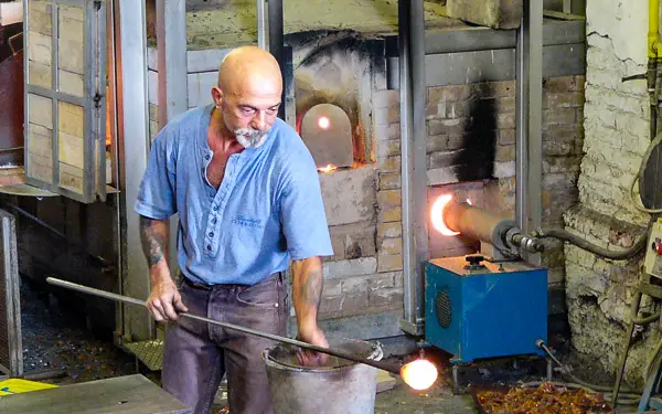 Murano glassblower.